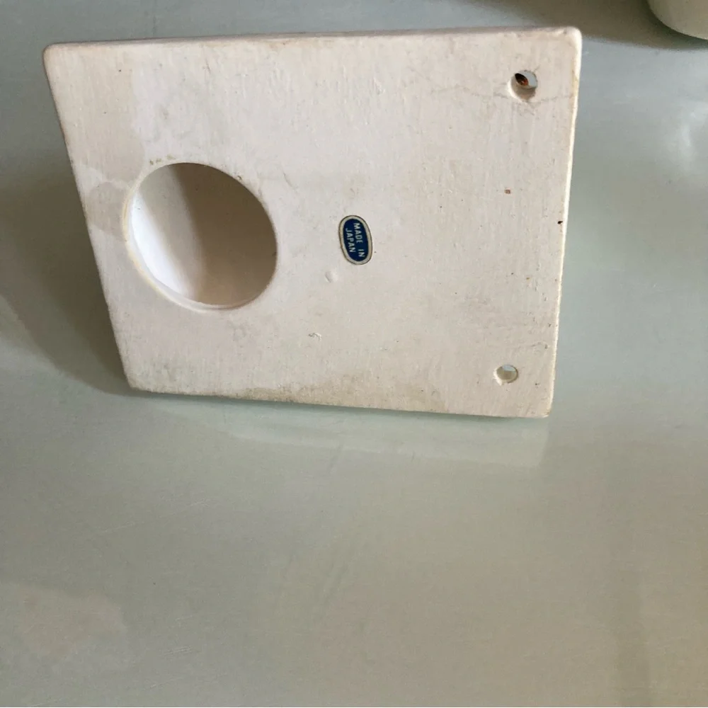 Vintage White Ceramic Bird Wall Hook Towel Holder
